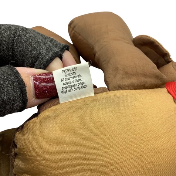 Vtg Rodney Reindeer Plush Stuffed Animal Hallmark Nylon 17" Parachute Material - Picture 4 of 6